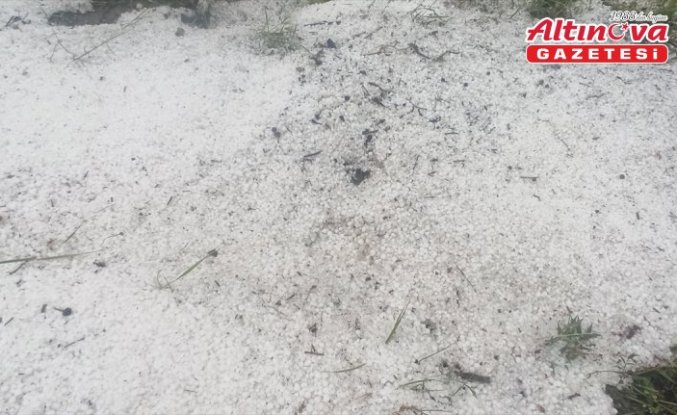 Tokat'ta dolu yağışı etkili oldu