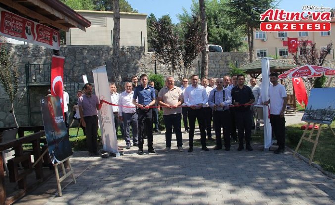 Oğuzlar'da 15 Temmuz resim sergisi açıldı