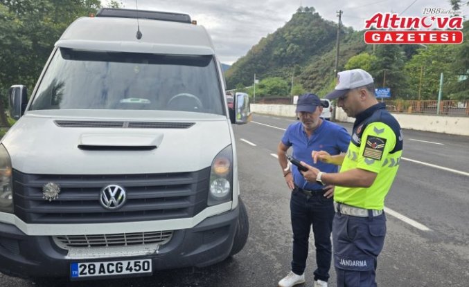 Espiye'de okul servisleri denetlendi