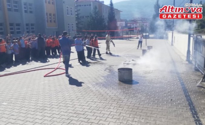 Hanönü'de yangın tatbikatı yapıldı