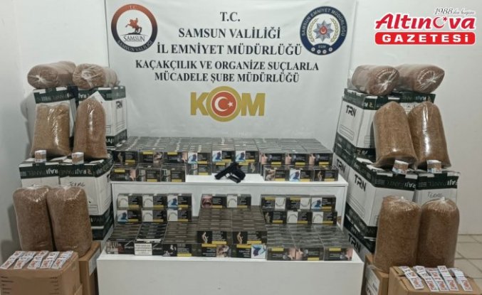 Samsun'da 83 bin 600 makaron ele geçirildi