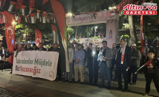 Trabzon'da İsrail'in Gazze'ye saldırıları protesto edildi