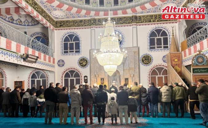 Alaçam'da ödüllü baba-oğul sabah namazı buluşması gerçekleştirildi