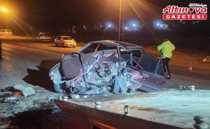 Amasya'da iki otomobilin çarpıştığı kazada 1 kişi öldü, 3 kişi yaralandı