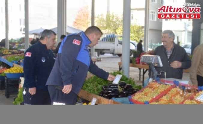 Havza'da fiyat etiketleri kontrol edildi