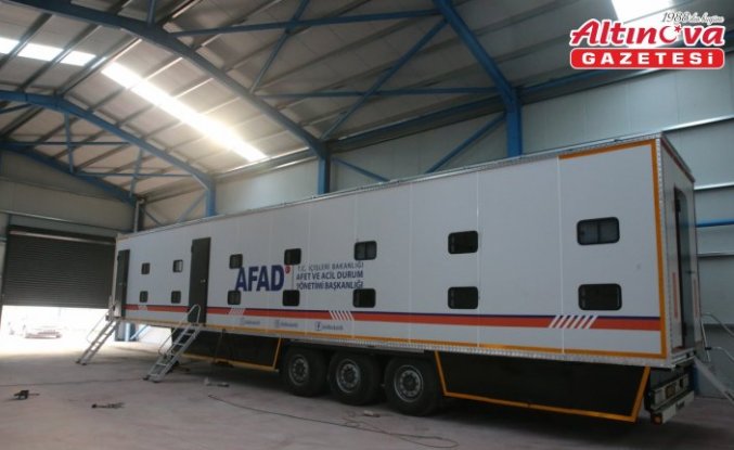 Tokat İl Özel İdaresi, AFAD için acil durum yatakhane tırı üretiyor