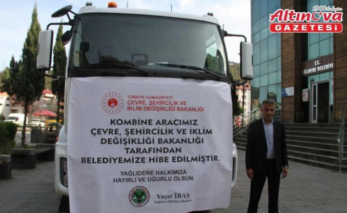 Yağlıdere Belediyesi'ne araç desteği sağlandı