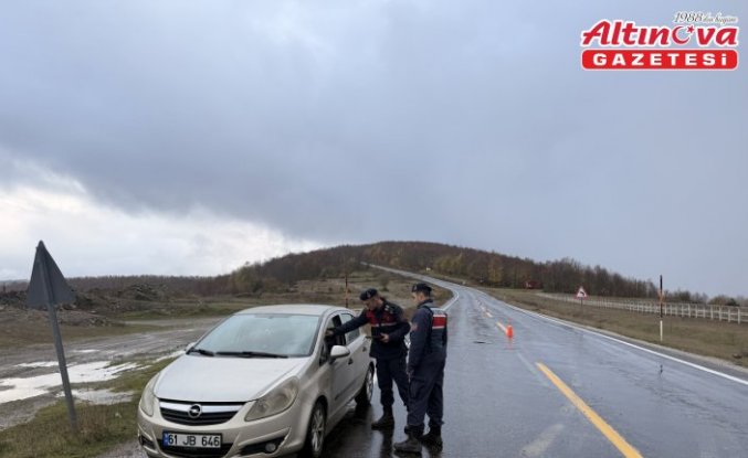 Alaçam'da jandarmadan asayiş ve trafik uygulaması