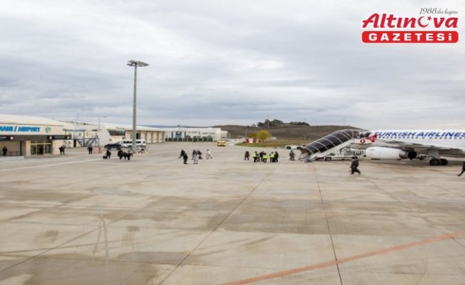 Amasya Merzifon Havalimanı Kasım ayında 14 bin 74 yolcuya hizmet verdi