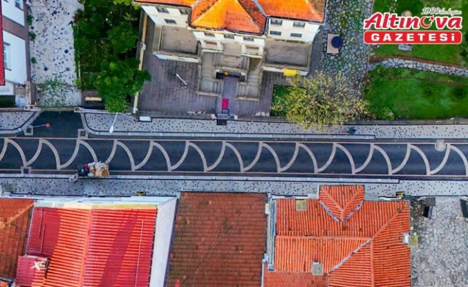 Bafra Belediyesi müze çevresinde yol ve kaldırım düzenlemesi yaptı