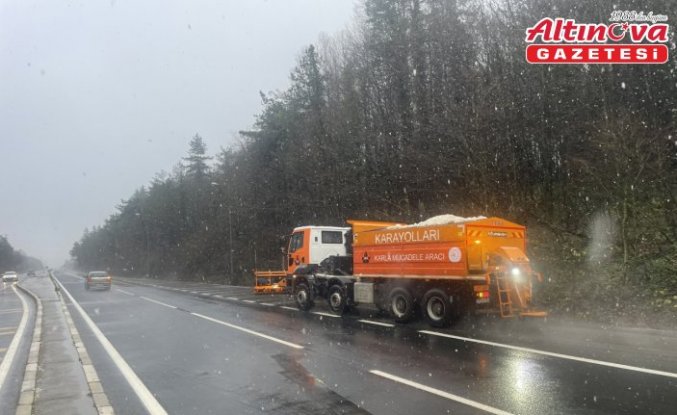 Bolu Dağı'nda kar yağışı başladı