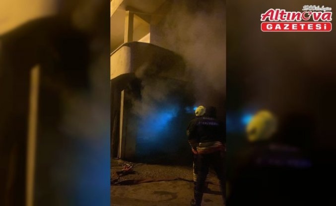 Bolu'da evin deposunda çıkan yangın söndürüldü