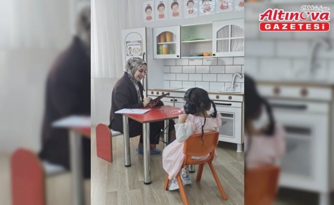 Çorum'da anaokulu öğrencilerine işitme taraması testi başladı