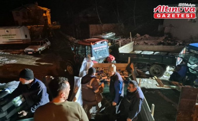 Gerze'de üreticilere yem, gübre ve tohum desteği sağlandı