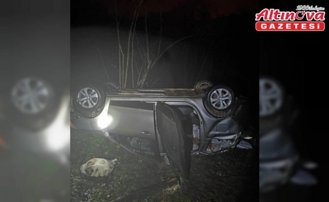 Giresun'da otomobilin uçuruma yuvarlanması sonucu 4 kişi yaralandı
