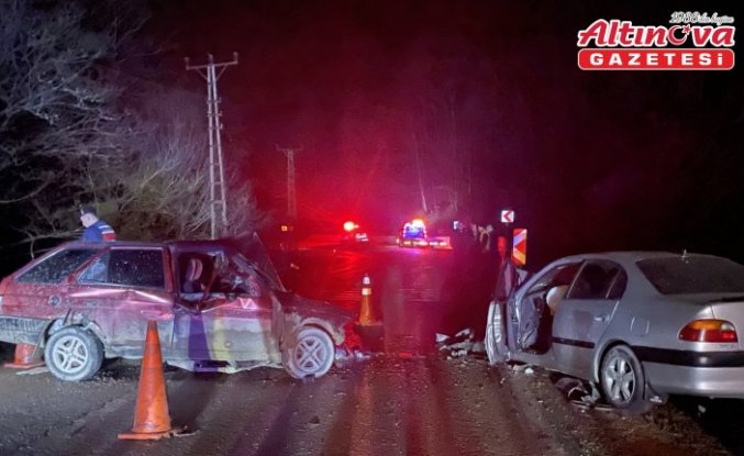 Bolu'da iki otomobilin çarpıştığı kazada 1 kişi öldü, 5 kişi yaralandı