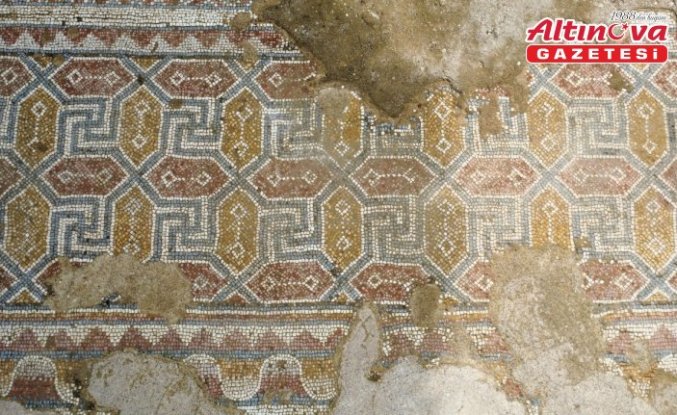 Hadrianopolis Antik Kenti'nde zemini mozaiklerle süslenmiş kabul salonu gün yüzüne çıkarıldı