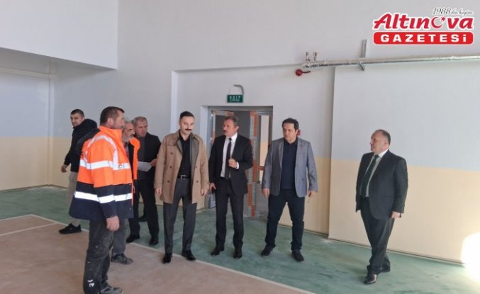 Havza Kaymakamı Ayvat deprem güçlendirmesi yapılan eğitim kurumlarını inceledi