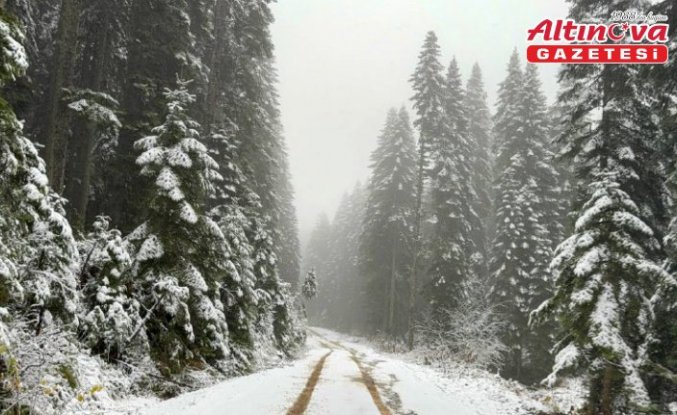 Karabük'ün yüksek kesimleri beyaza büründü