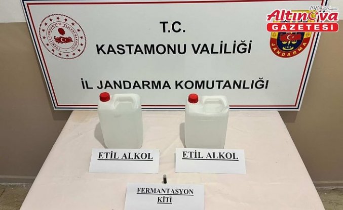 Kastamonu'da ruhsatsız silah ve sahte içki operasyonlarında 3 zanlı gözaltına alındı