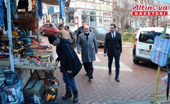 Küre ilçesinde Kaymakam Çakır ve Belediye Başkanı Turan esnafı ziyaret etti