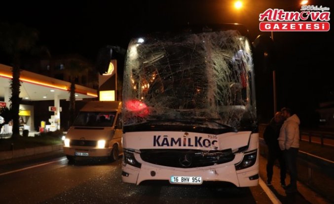 Ordu'da yolcu otobüsü ile midibüsün çarpıştığı kazada 1 kişi yaralandı