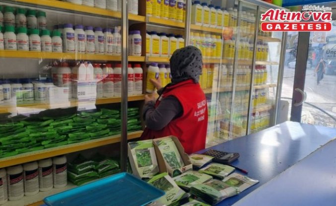 Salıpazarı'nda bitki koruma ürünü bayileri denetlendi