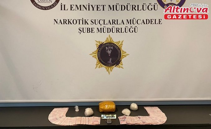 Samsun'daki uyuşturucu operasyonunda 2 zanlıya gözaltı