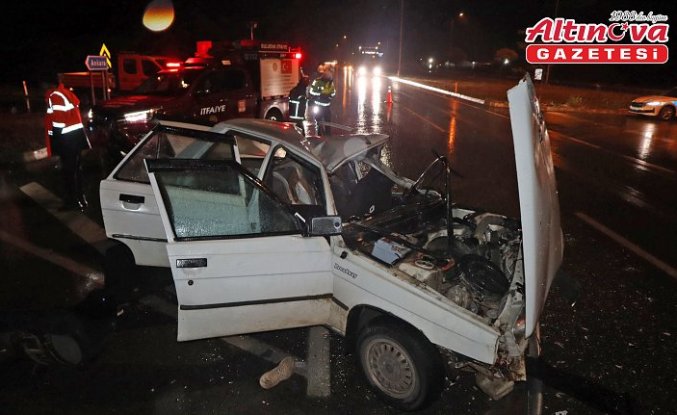 Samsun’da tır ile otomobilin çarpışması sonucu 4 kişi yaralandı