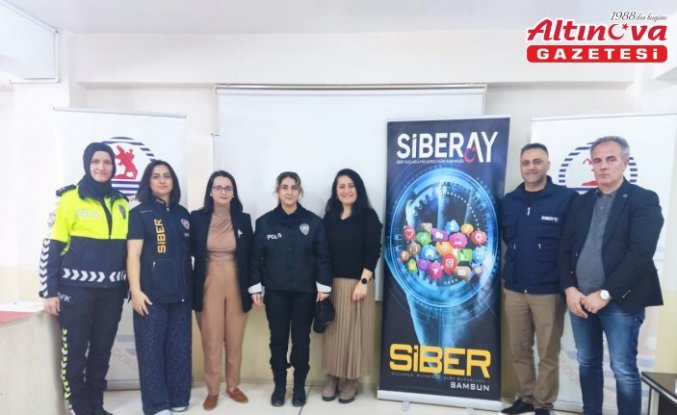 Alaçam'da 315 öğrenciye Siberay kapsamında bilgilendirme semineri düzenlendi