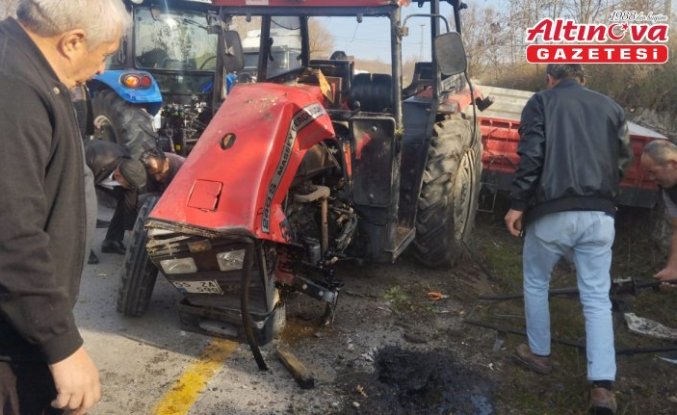 Samsun'da devrilen traktörün sürücüsü yaralandı