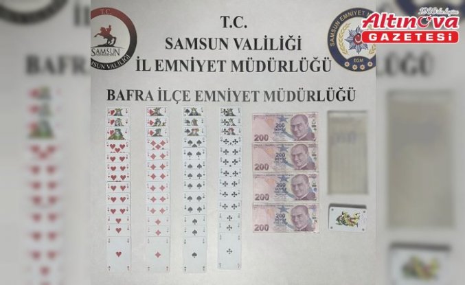 Bafra'da kumar operasyonunda 4 kişi hakkında işlem yapıldı