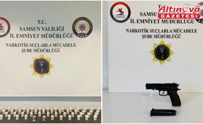 Samsun'da uyuşturucu operasyonunda 3 zanlı yakalandı