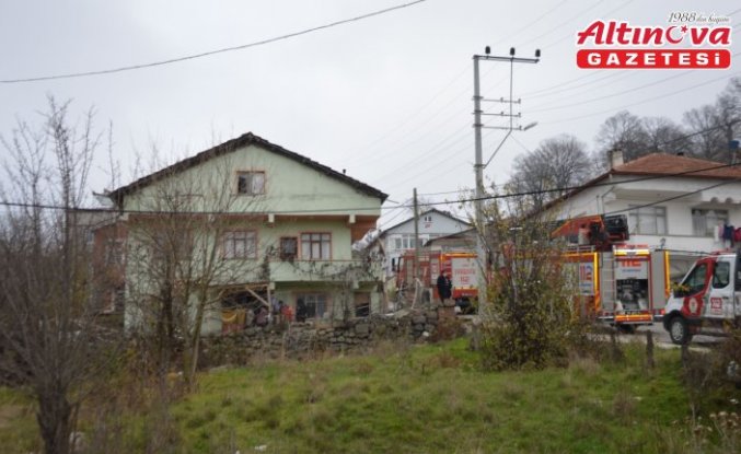 Samsun'da yangın çıkan evde hasar oluştu