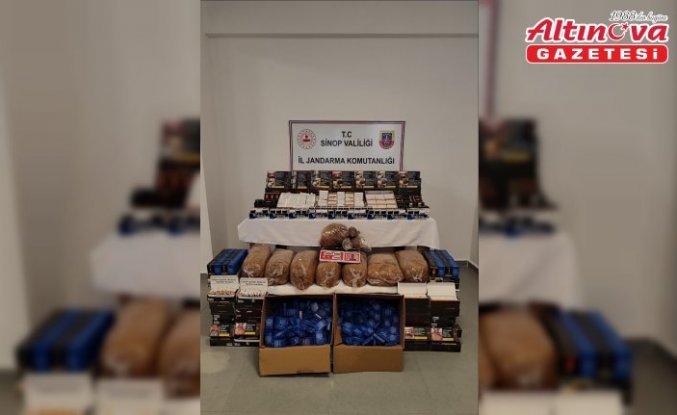 Sinop'ta kaçak sigara operasyonunda 3 zanlı yakalandı