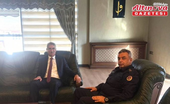 Tokat İl Jandarma Komutanı Çetin'den Pazar Belediyesine ziyaret
