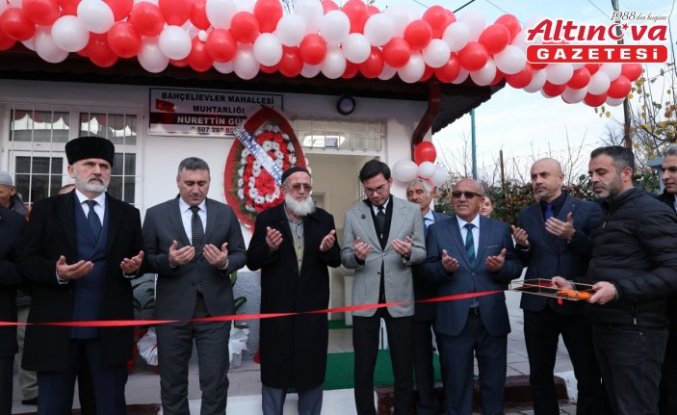 Tokat'ta Bahçelievler Mahallesi muhtarlık binası yenilerek hizmete açıldı