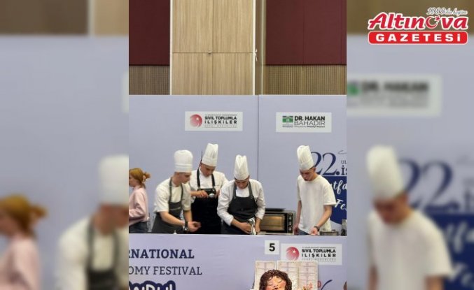 Yeniçağalı öğrenciler uluslararası yemek yarışmasında madalyalar kazandı
