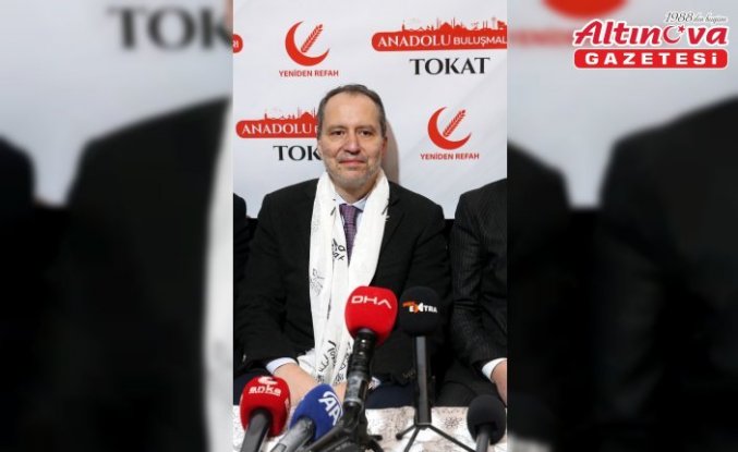 Yeniden Refah Partisi Genel Başkanı Erbakan, Tokat'ta konuştu: