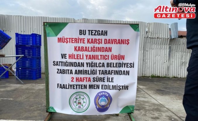 Yığılca'da pazar yeri denetlendi