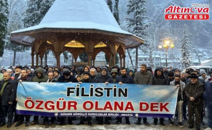 Amasya'da Gazze'ye destek etkinliği düzenlendi