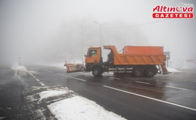 Bolu Dağı'nda sis etkili oldu