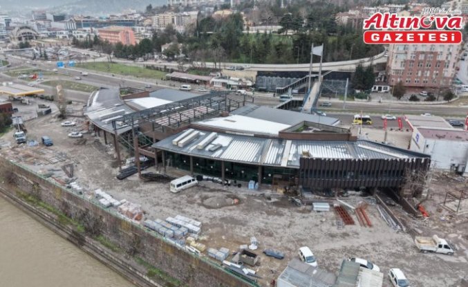 Karabük'te otobüs terminalinde yenileme çalışmaları sürüyor
