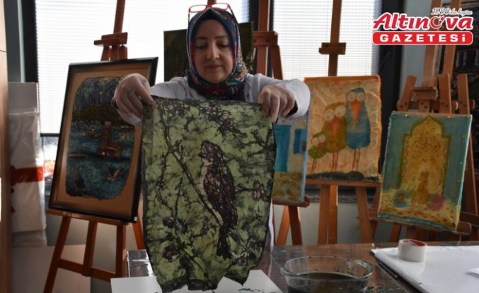 Malezya'nın batik sanatı Trabzonlu öğretmenin atölyesinde hayat buluyor