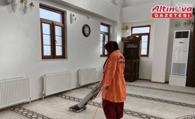 Osmancık Belediyesinden ramazan öncesi 43 camide hijyen çalışması