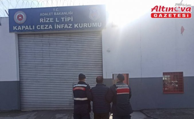 Rize'de firari hükümlü yakalandı