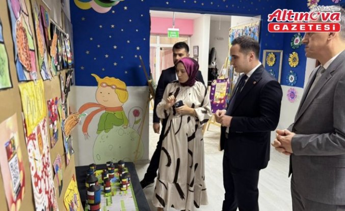Salıpazarı Kaymakamı Beyazıt, anaokulu etkinliği sergisine katıldı