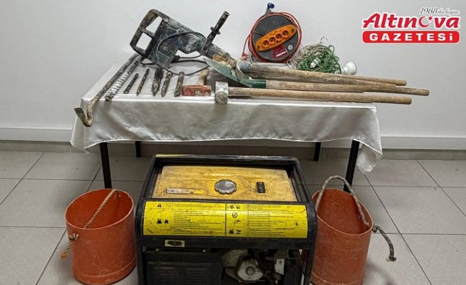 Tokat'ta izinsiz kazı yapan 6 şüpheli suçüstü yakalandı