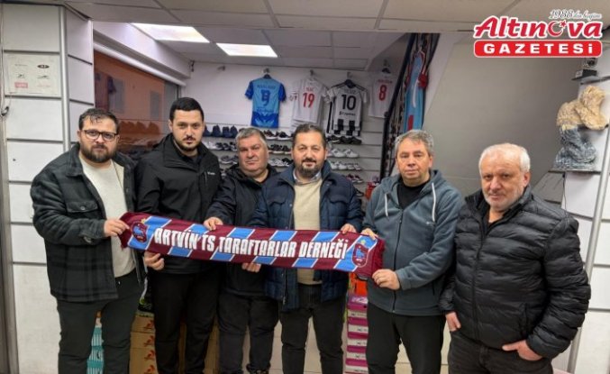 Trabzonspor eski yöneticisi Güven, Artvin Trabzonspor Taraftarlar Derneği yönetimiyle bir araya geldi