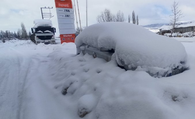 Yeşilyurt'ta soğuk hava etkili oldu